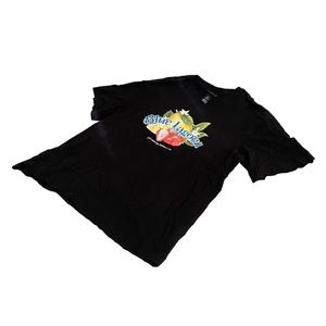 H&M Black Printed Relax T-shirt Size S